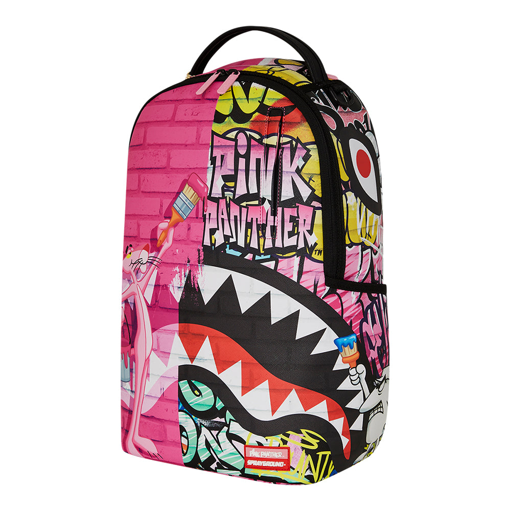 Sprayground Pink Panther Painting Over Graffiti DLXR Backpack B7007