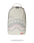 Sprayground Cream Check Shark Central DLXSV Backpack B7420