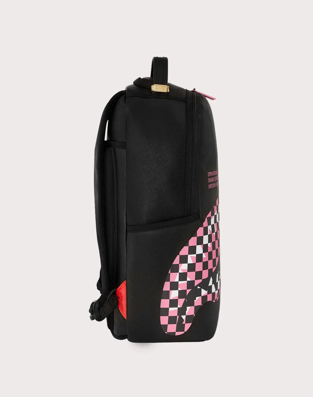 Sprayground Shark Central Breakup Check Sorbet Grey Backpack B7635