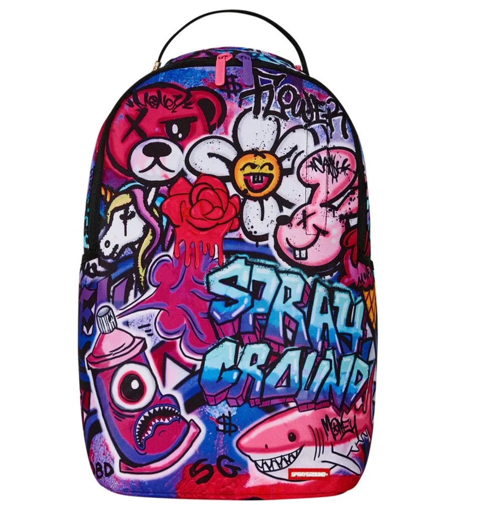 Sprayground Graffiti Print DLXR Backpack B7642