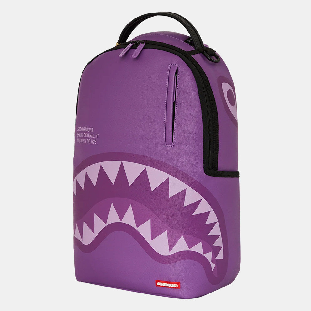 Sprayground Purple Shark Central DLXVS Backpack B7740