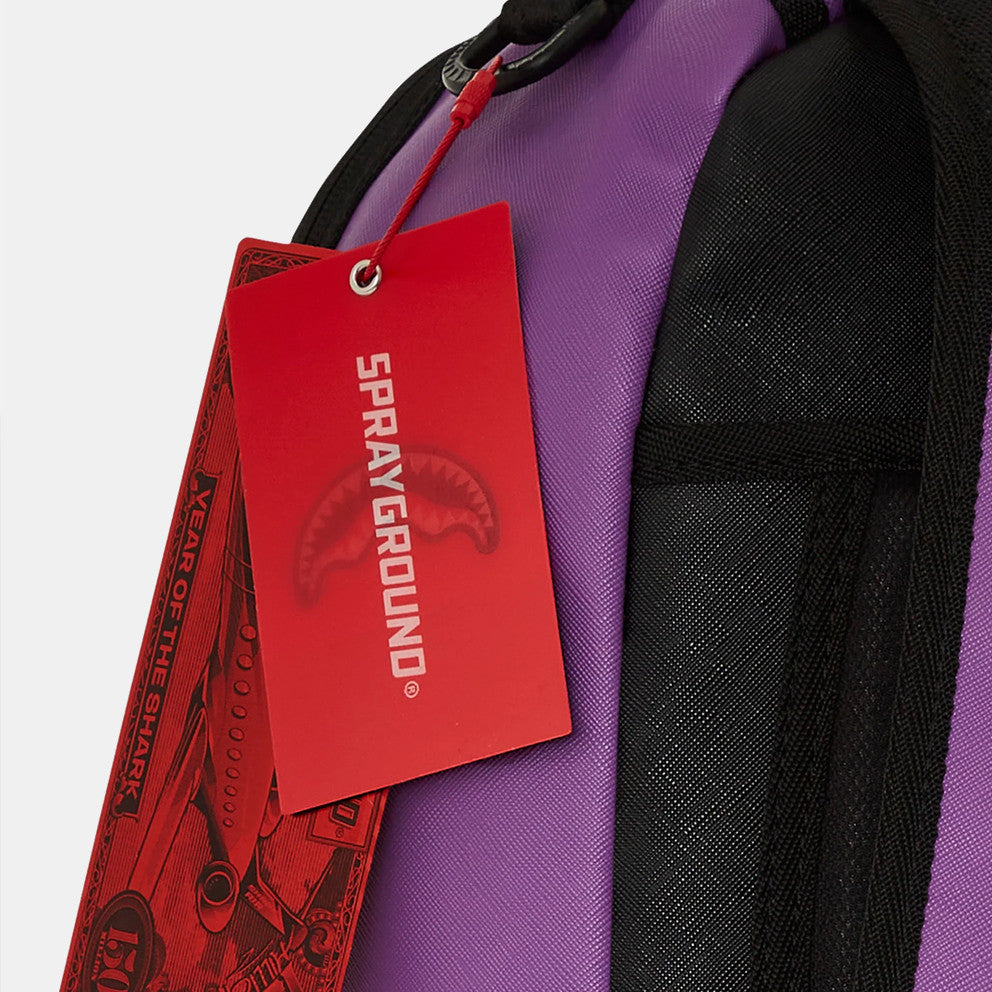 Sprayground Purple Shark Central DLXVS Backpack B7740