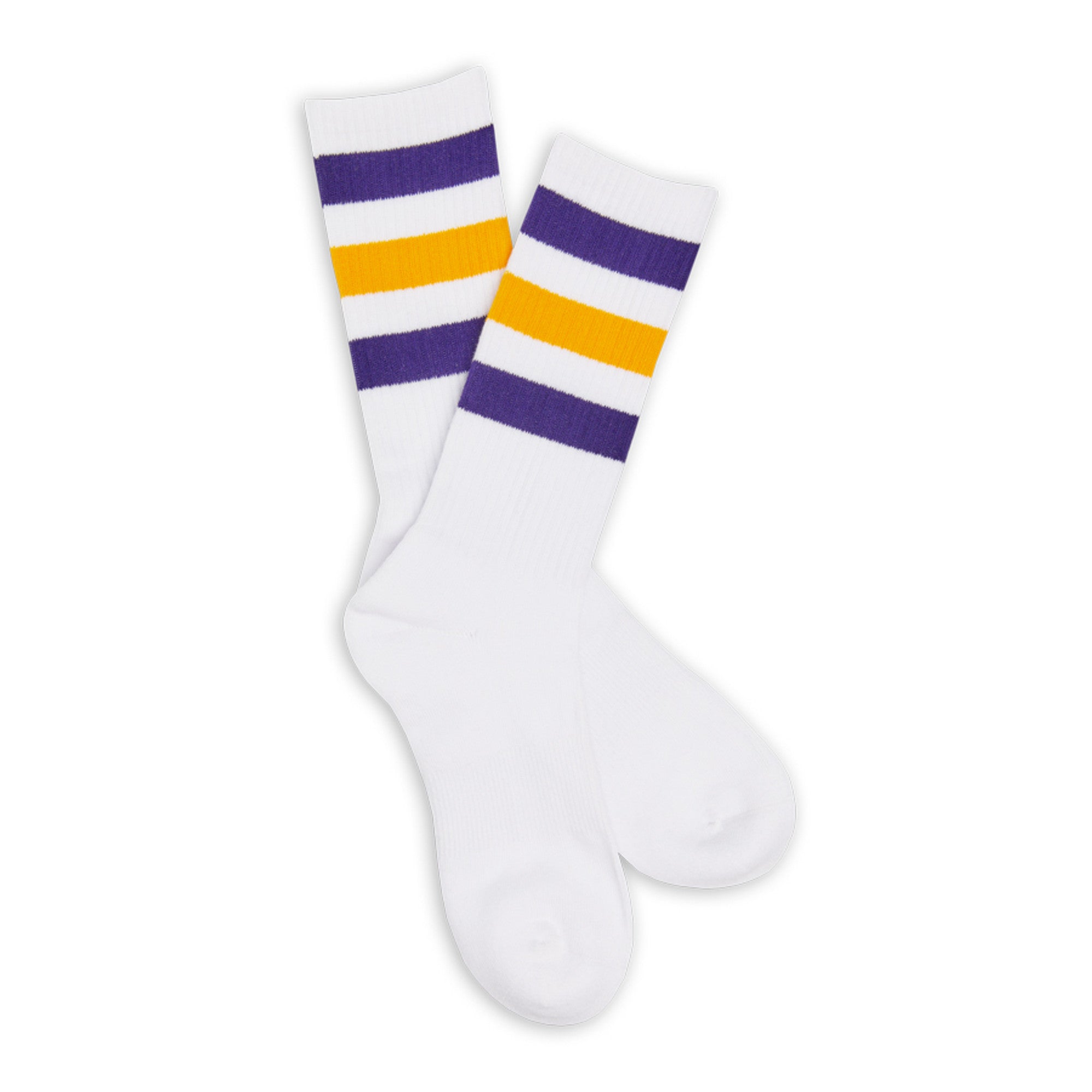 Purple / Gold Casual Socks 4 Pack