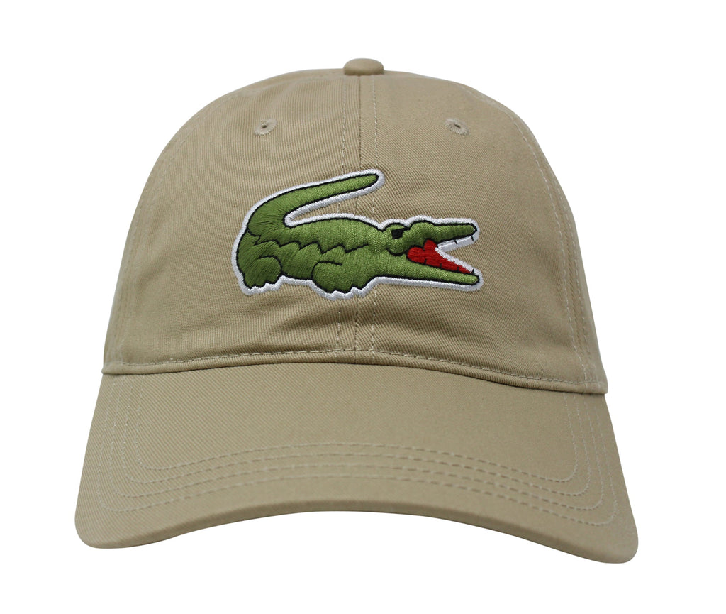 Lacoste Men's Classic Large Croc Logo Cap with Leather Strap