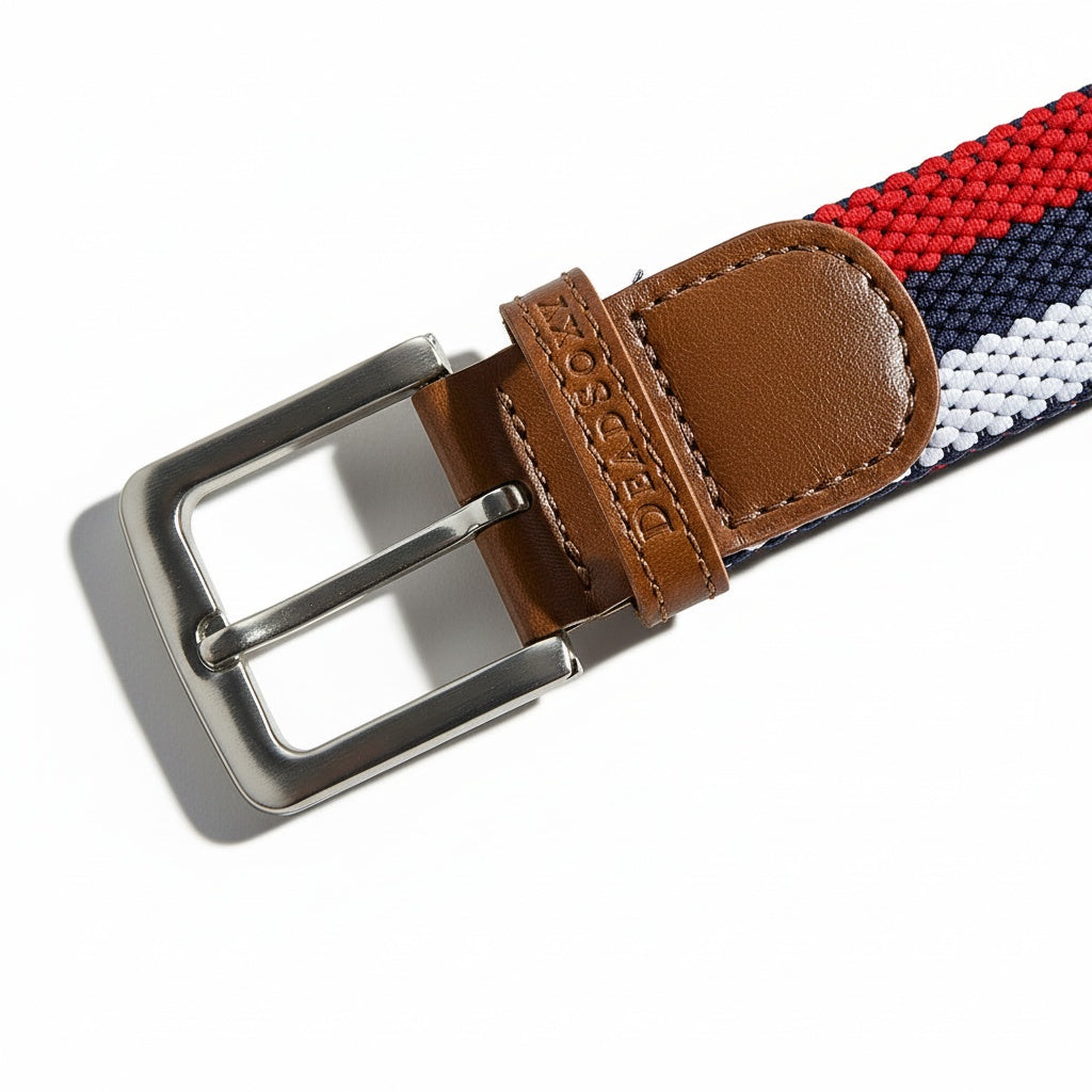 Three Color Woven Belt
