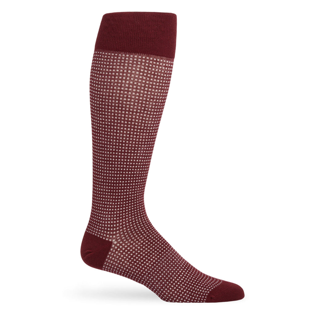 Maroon Birdseye Dress Socks