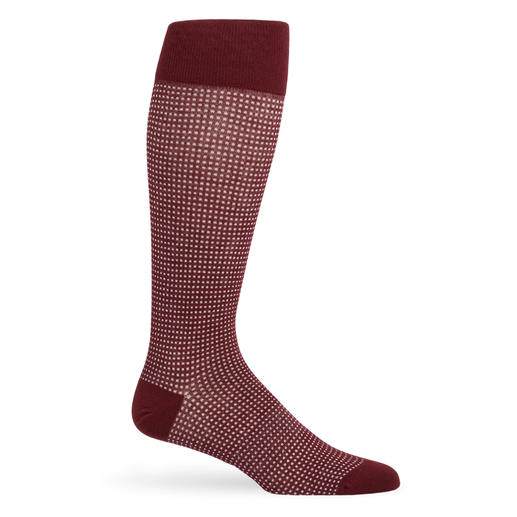 Maroon Birdseye Dress Socks