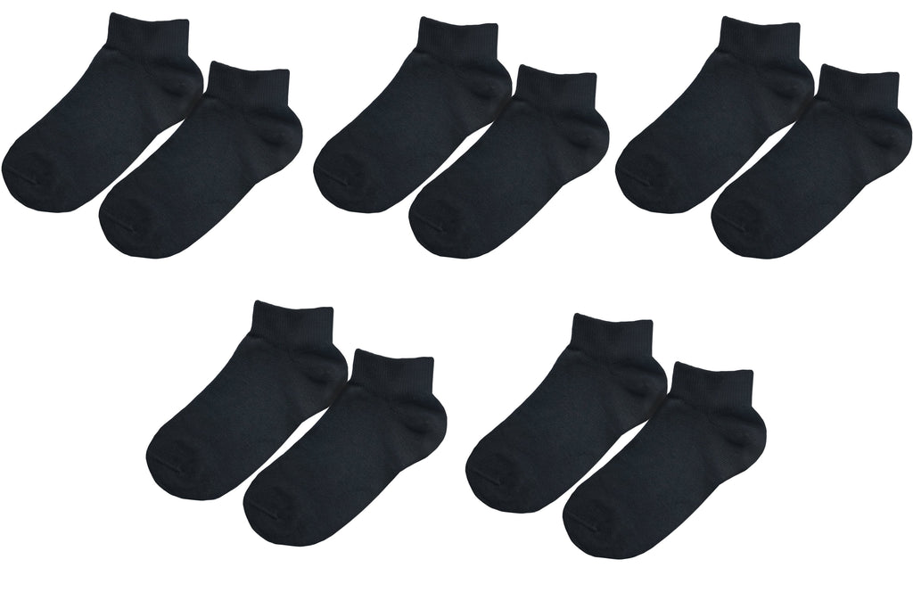 tittimitti® Kids 98% Organic Cotton Ankle Socks 5-Pack – Breathable Lightweight Socks for Active Kids