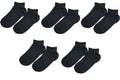 tittimitti® Kids 98% Organic Cotton Ankle Socks 5-Pack – Breathable Lightweight Socks for Active Kids