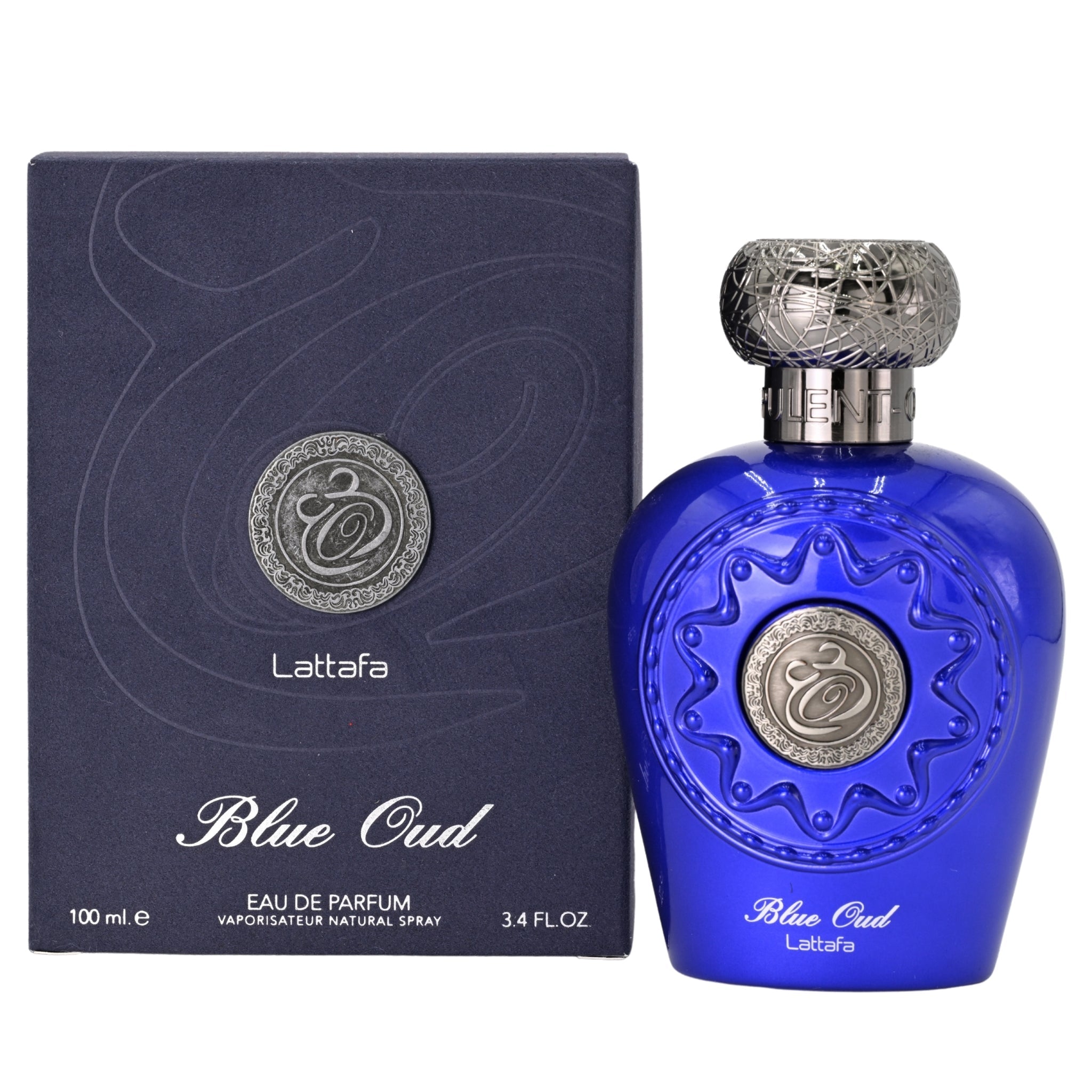 Lattafa Blue Oud Eau De Parfum Spray 3.4 oz Unisex