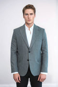 Plain Slim Fit Sport Grey Men Blazer - Wessi