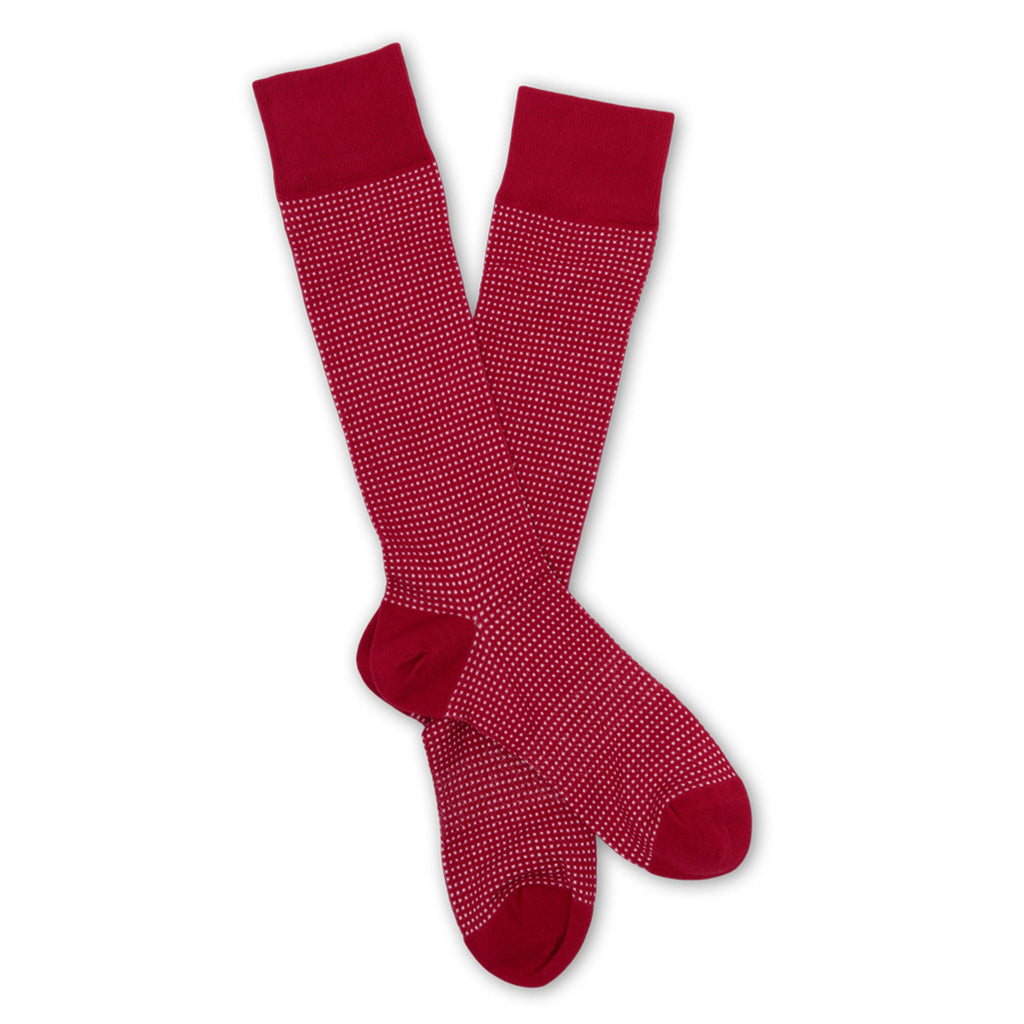 Cardinal Birdseye Dress Socks