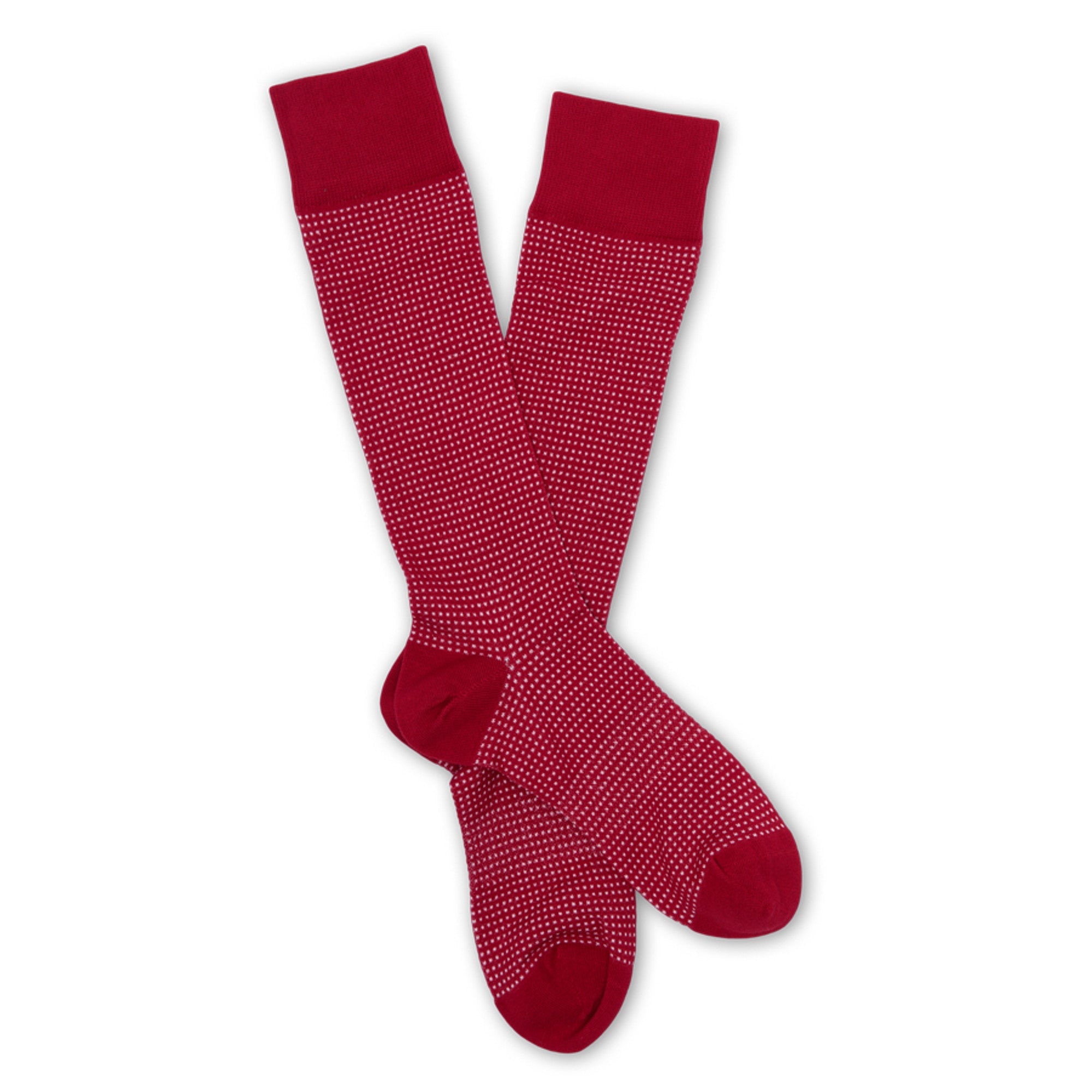 Cardinal Birdseye Dress Socks