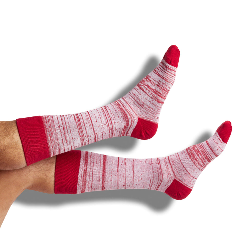 Cardinal / White Dress Socks 4-Pack