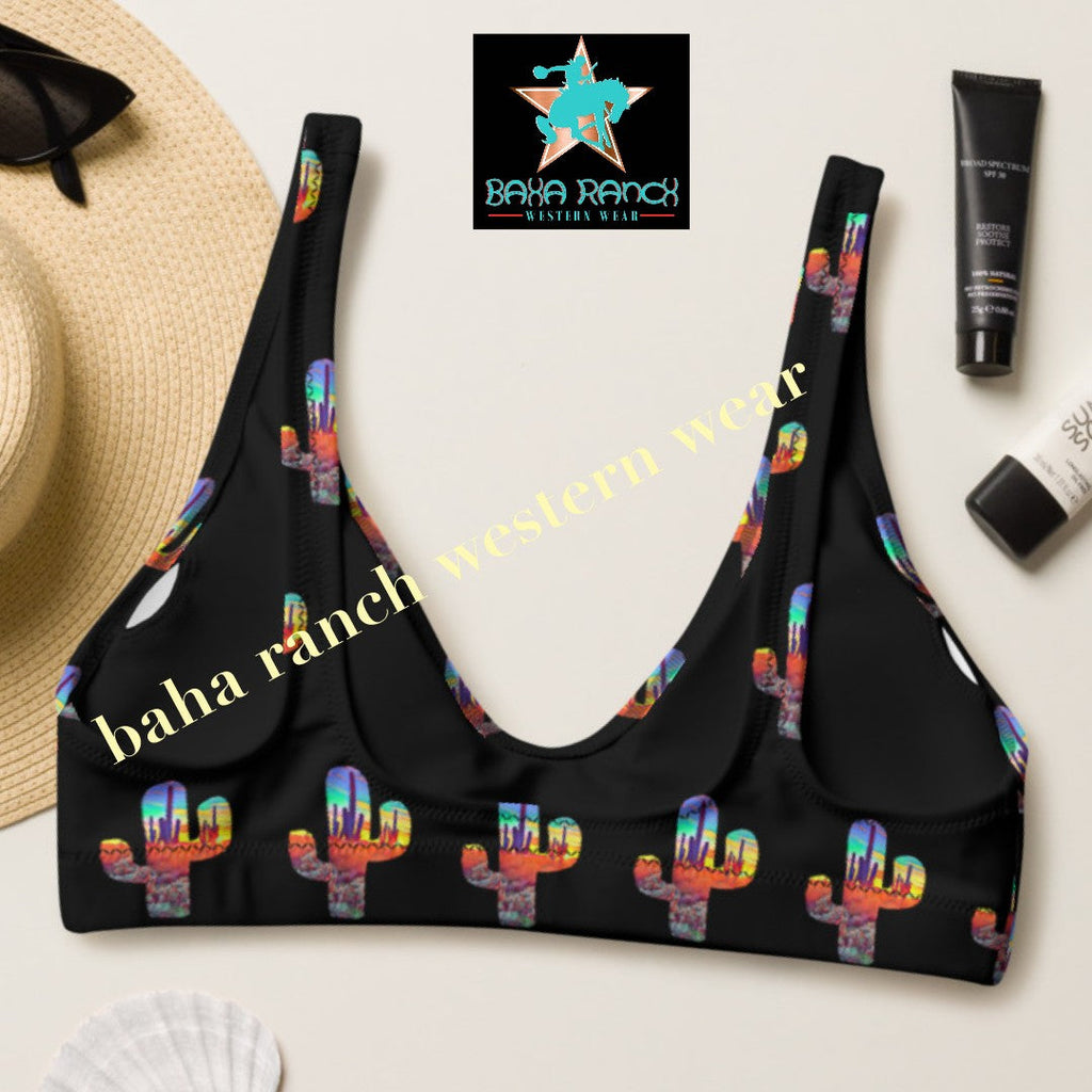 Ready To Ship Yeehaw Sunset Desert Bikini Top Medium
