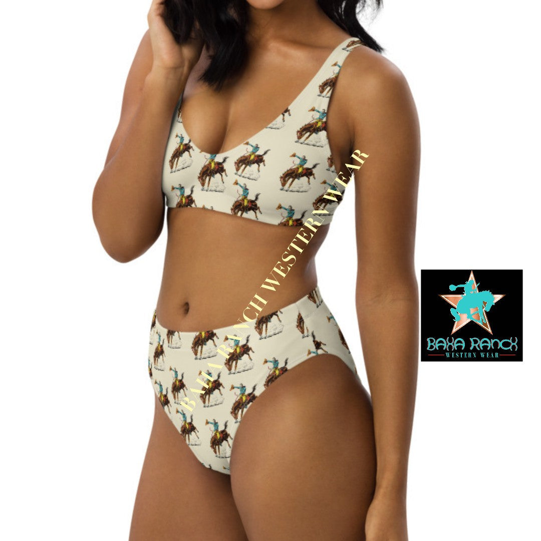 Baha Ranch Yeehaw Vintage Rodeo Cowboy Bikini