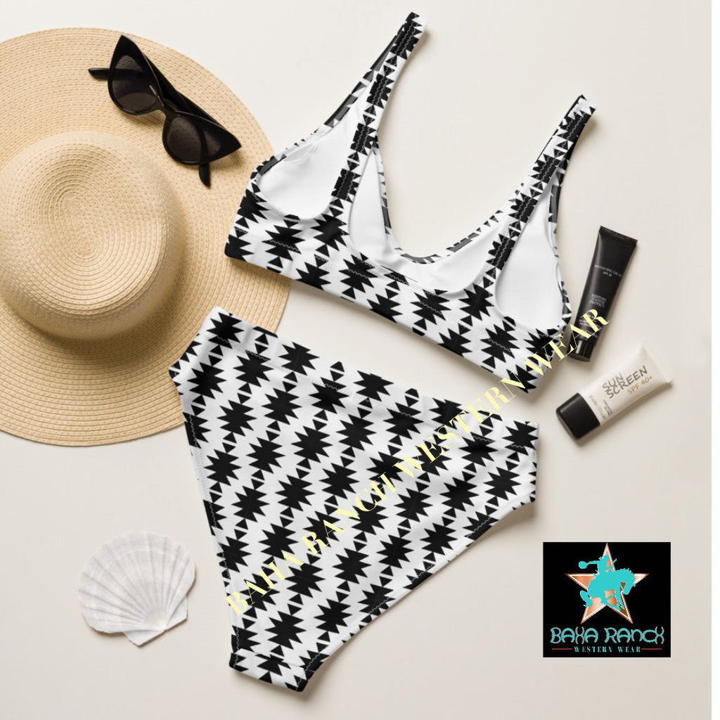 Baha Ranch Yeehaw White Aztec Bikini