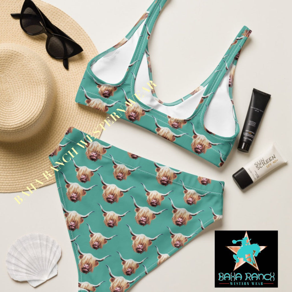 Baha Ranch Yeehaw Highland Cow Bikini
