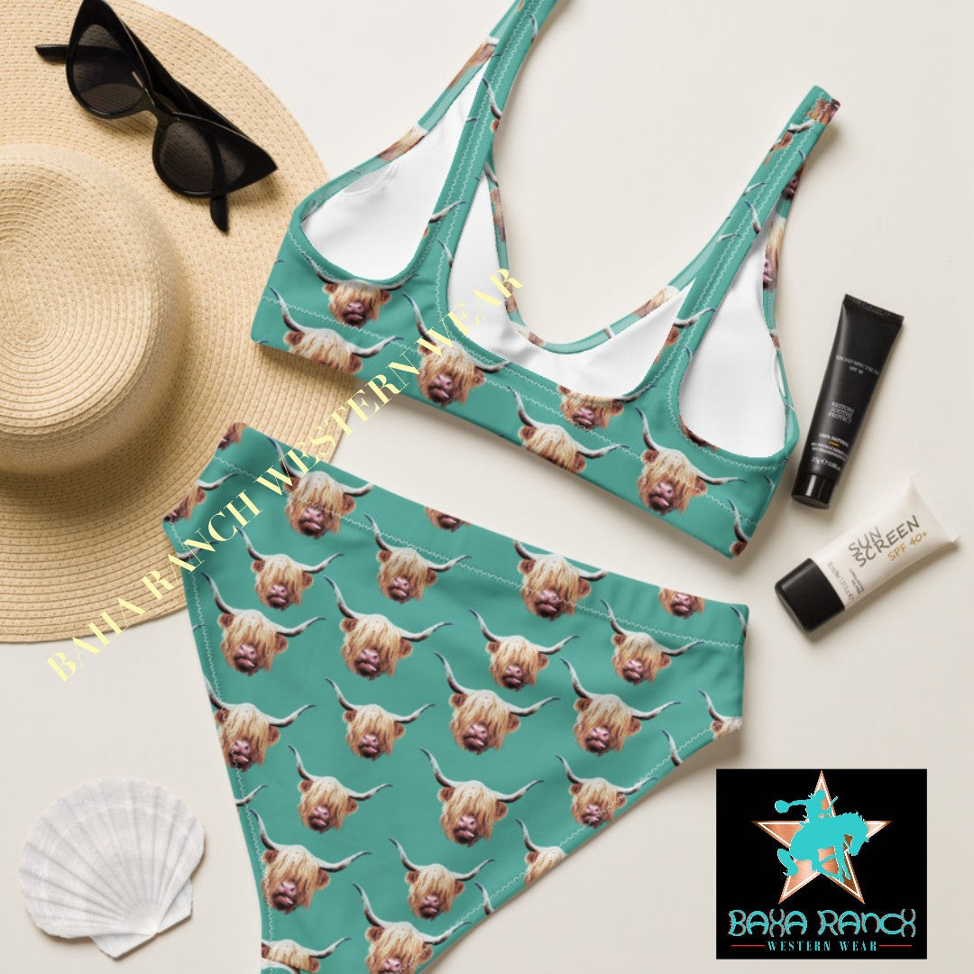 Baha Ranch Yeehaw Highland Cow Bikini