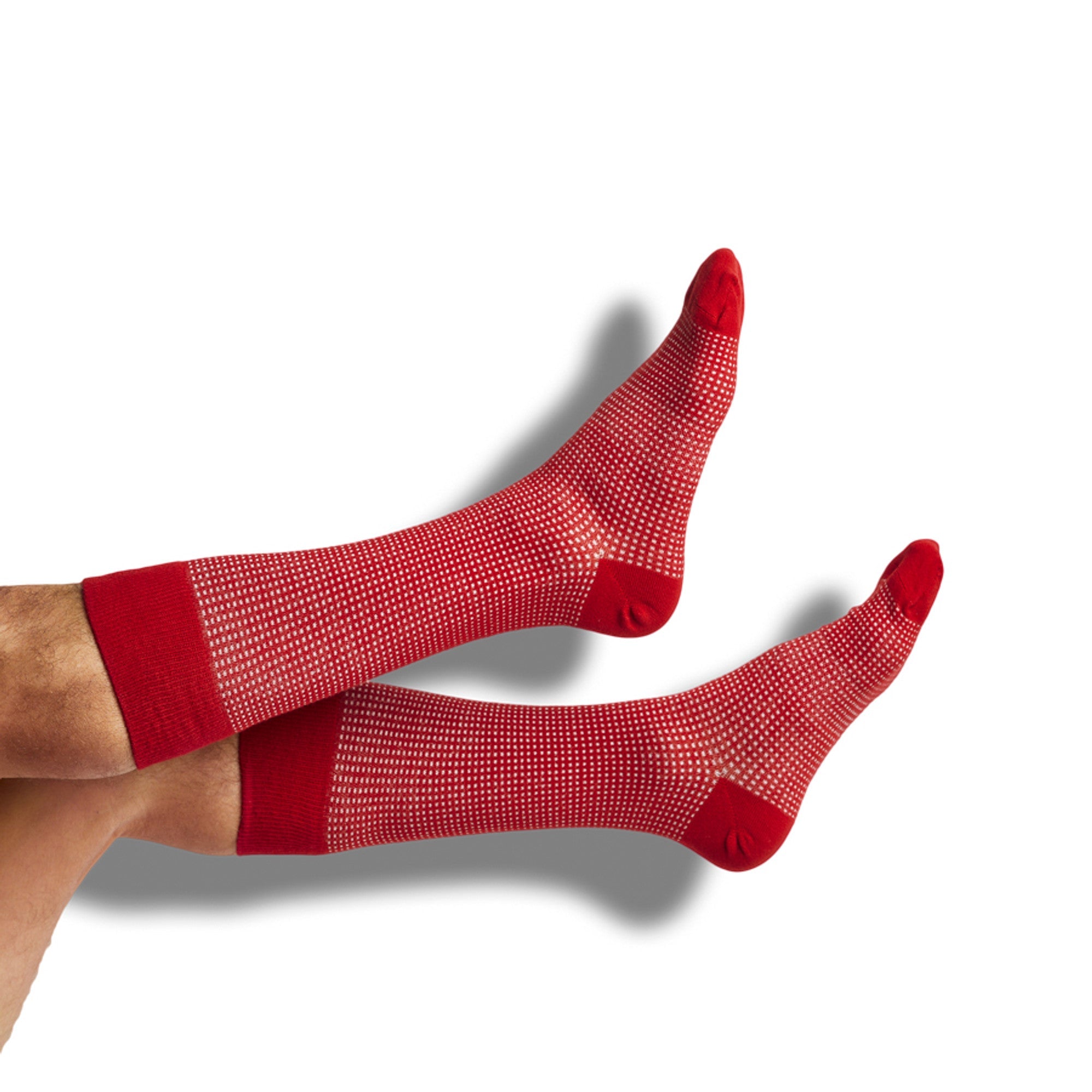 Crimson / White Mixed Socks 4 Pack -B