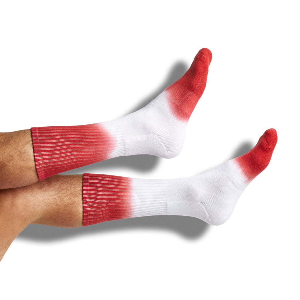 Crimson Dip Casual Crew Socks