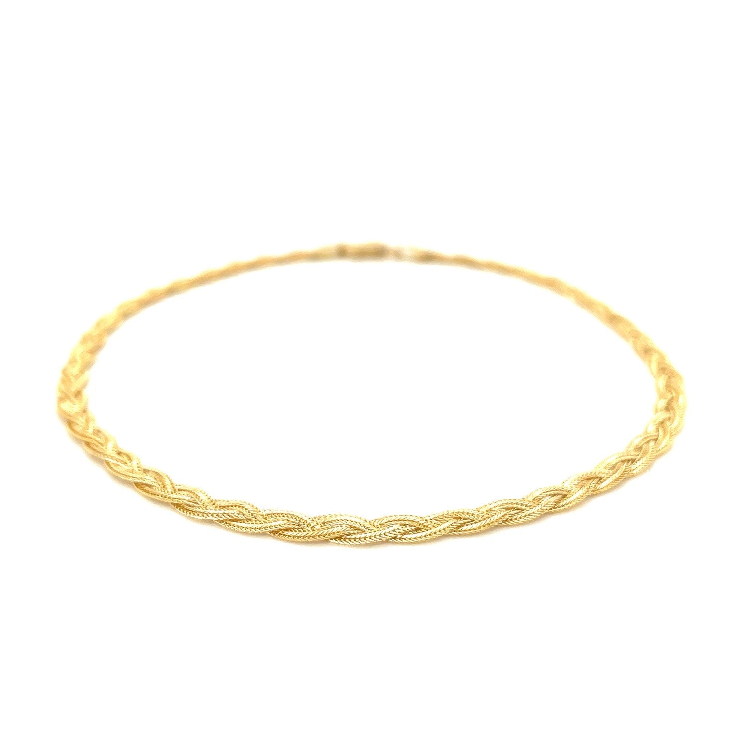 14k Yellow Gold Braided Bracelet  (3.50 mm)