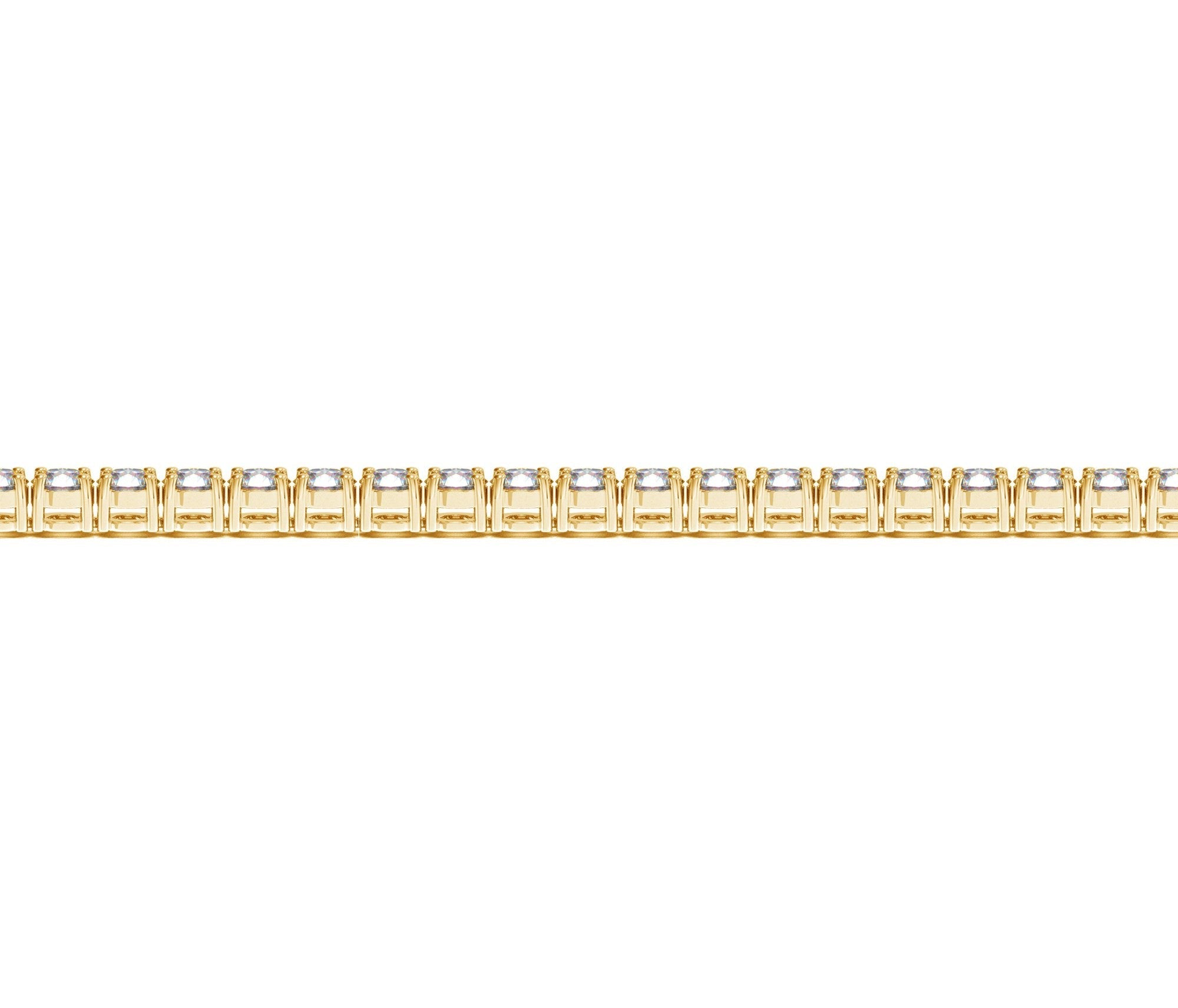 Lab Grown Round Diamond Tennis Bracelet in 14k Yellow Gold(5 cctw  F/G  VS2/SI1)