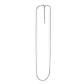 Endless Adjustable Wheat Chain in 14k White Gold (1.10 mm)