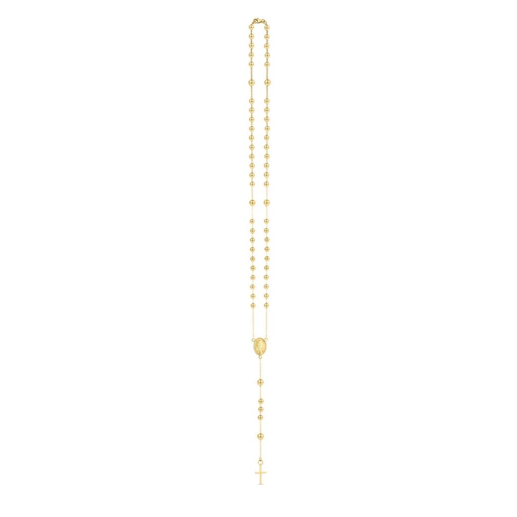 14K Yellow Gold Rosary Necklace