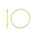Endless Hoop Style Earrings in 14K Yellow Gold(1.2x30mm)