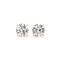 4 cttw Certified IGI Lab Grown Round Diamond Earrings 14k Yellow Gold (G/VS2)