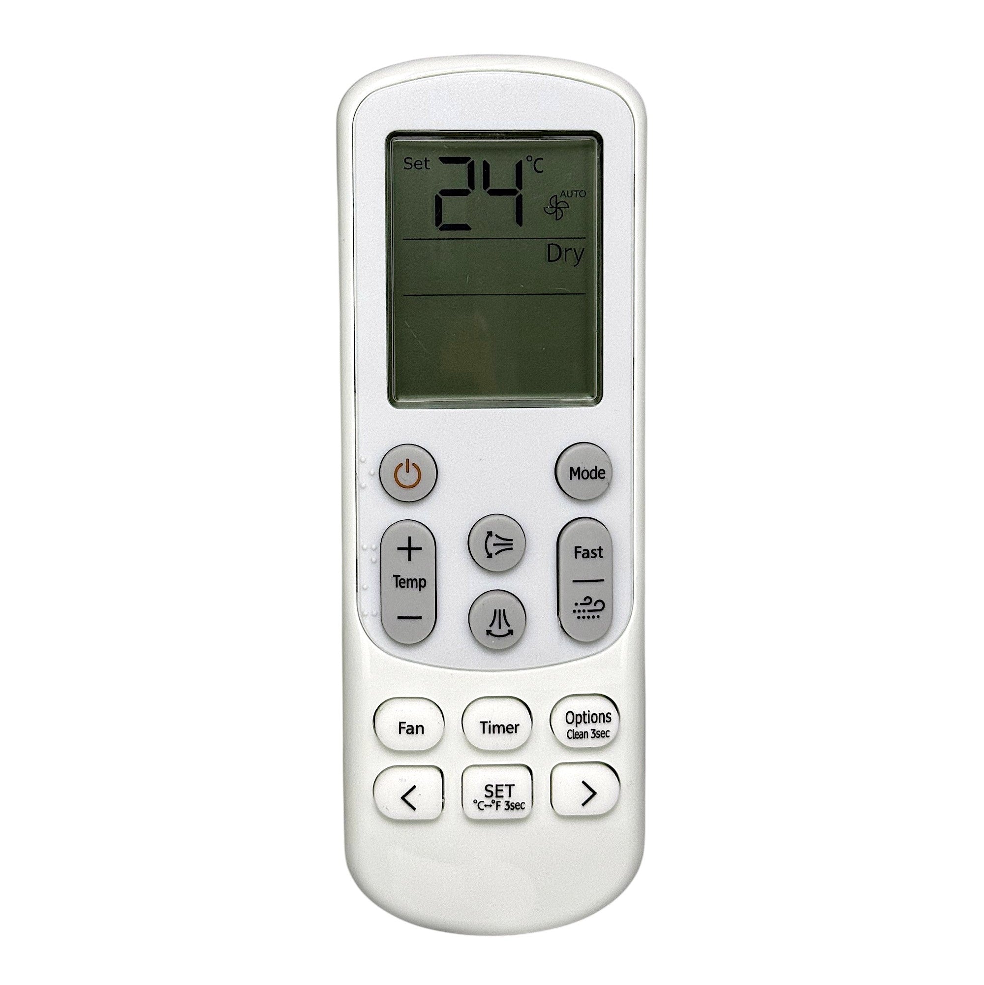 Anderic DB96-24901B / ARH5203 for Samsung Mini Split Air Conditioner Remote Control | Thermostatic with LCD screen - DB9624901B