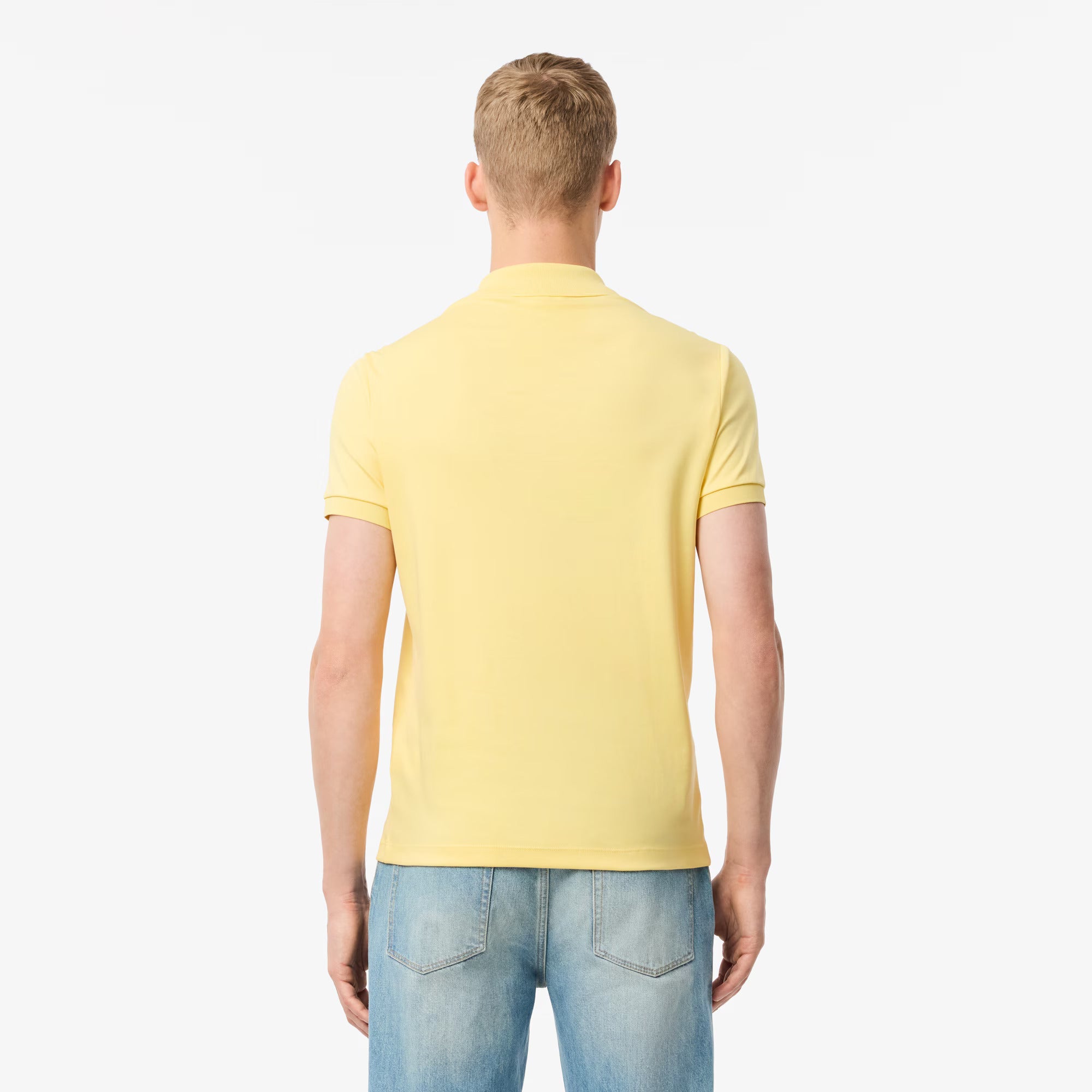 Lacoste Men's Short Sleeve Pima Jersey Interlock Regular Fit Polo Shirt