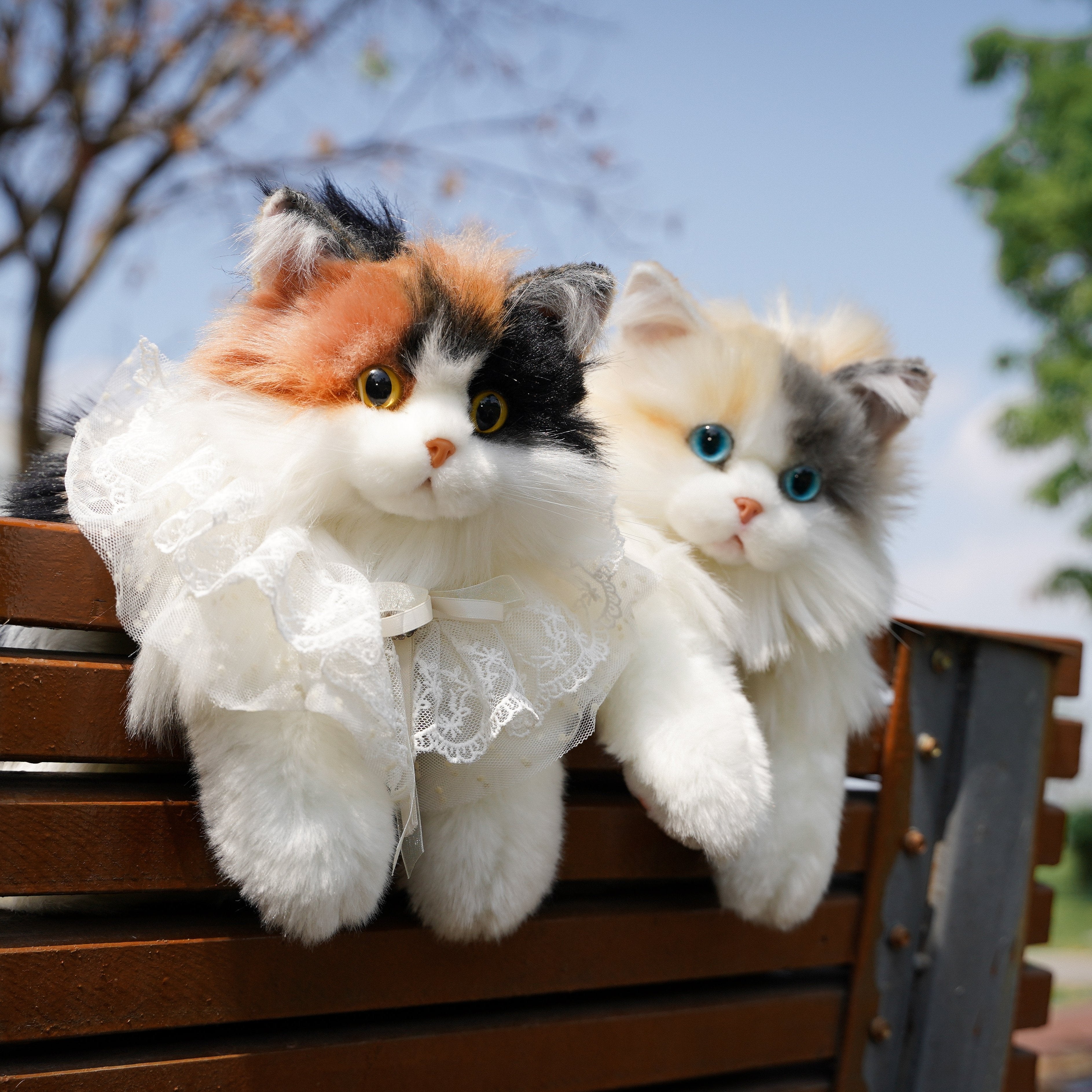 Fairy Light-calico Cat Backpack –Handmade Glowing Plush Gift