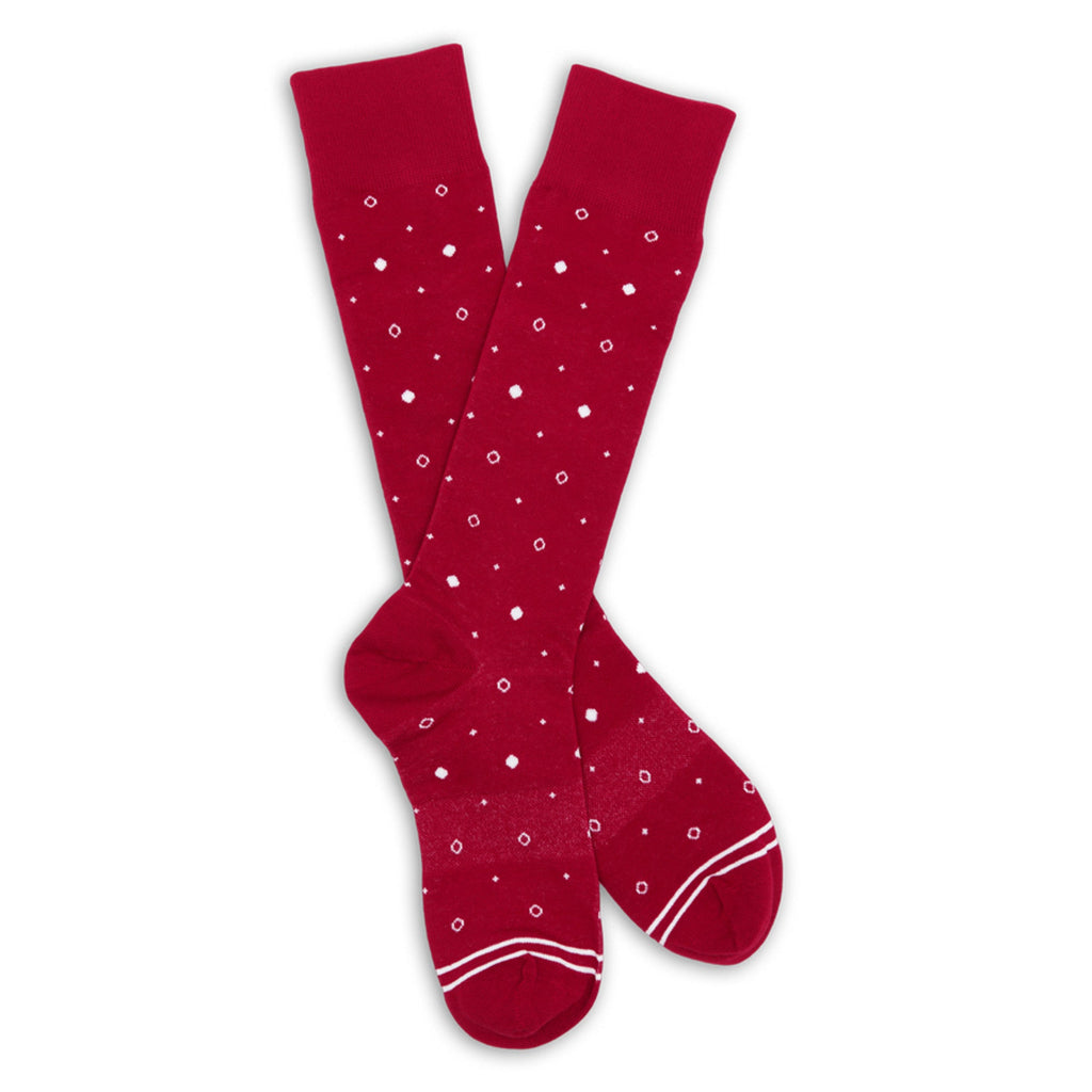 Cardinal Mixed Dots Dress Socks