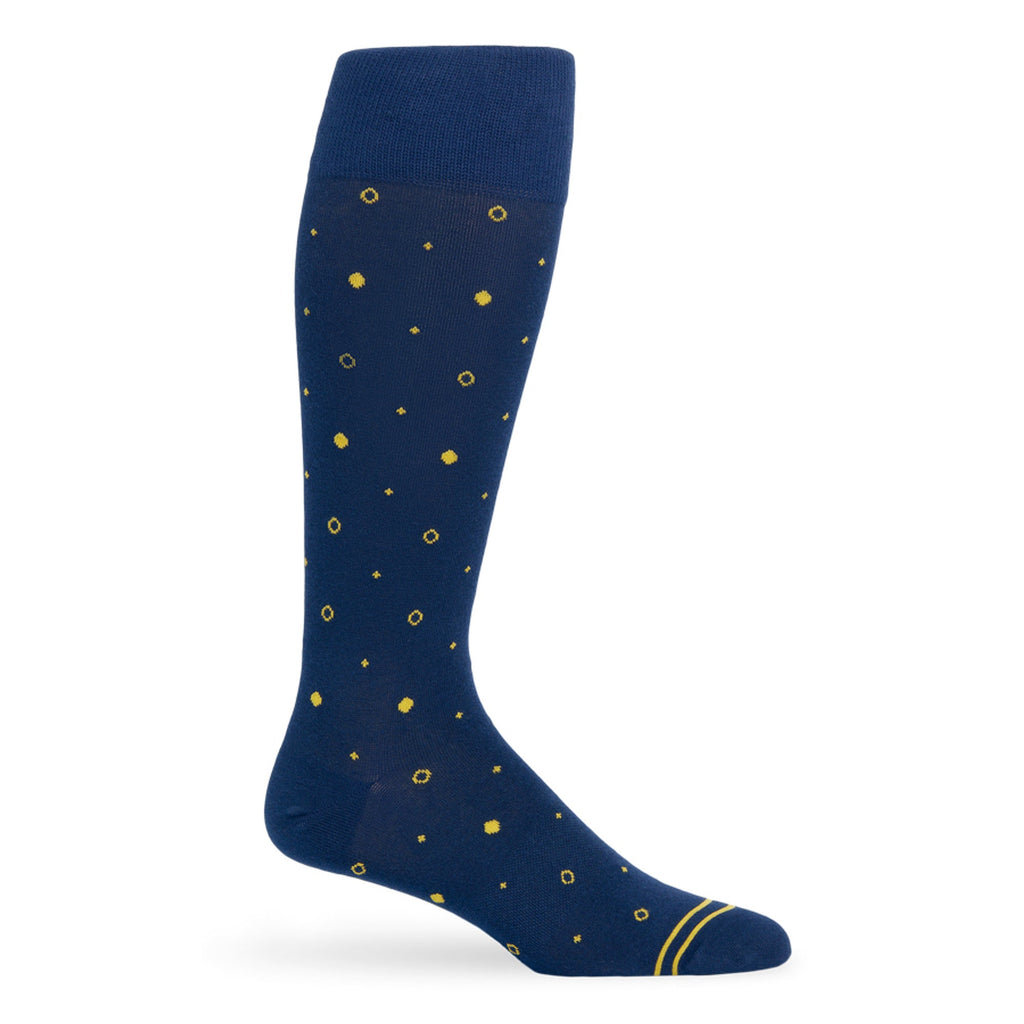 Navy Gold Mixed Socks 8 Pack