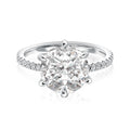 Rodiffy Moissanite 3.0 Ct Round Cut 6 Prong Promise Rings For Women