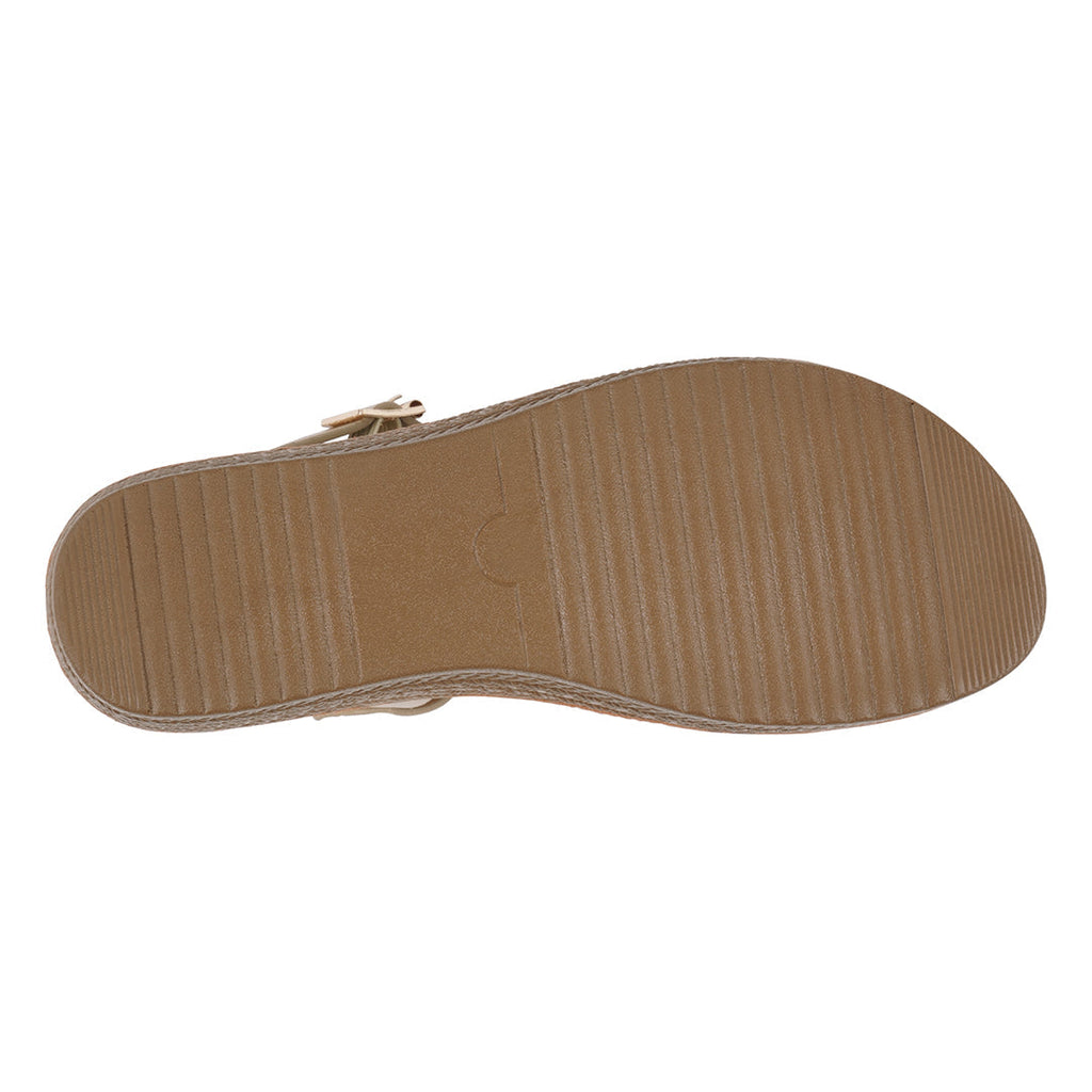Women's Fay Gold Embellished Cross Strap Sandals
