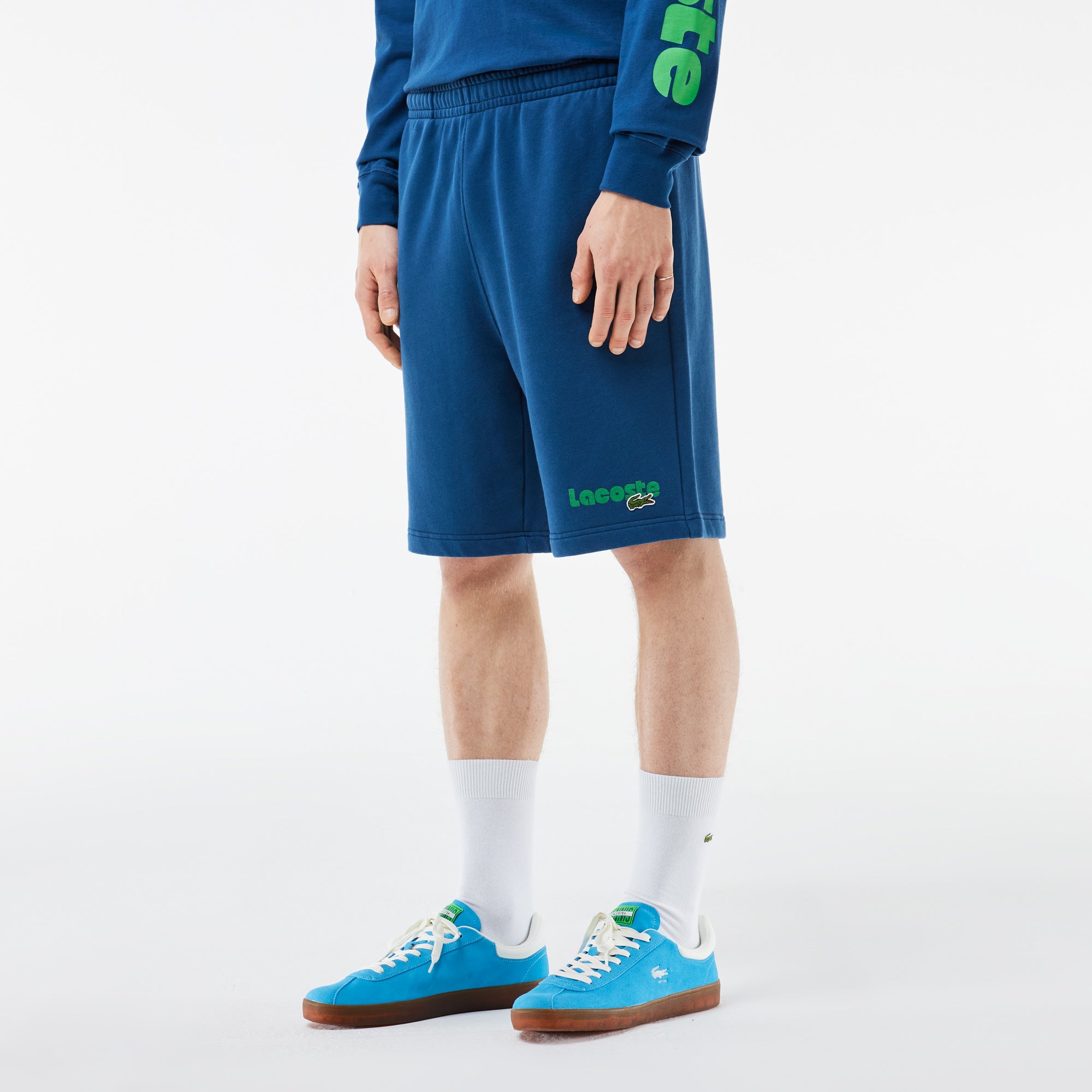 Lacoste Men's Washed Effect Printed Shorts