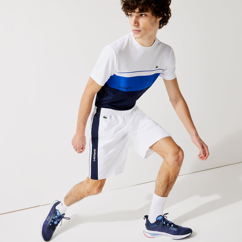 Lacoste Men’s SPORT Side-Stripe Lightweight Shorts