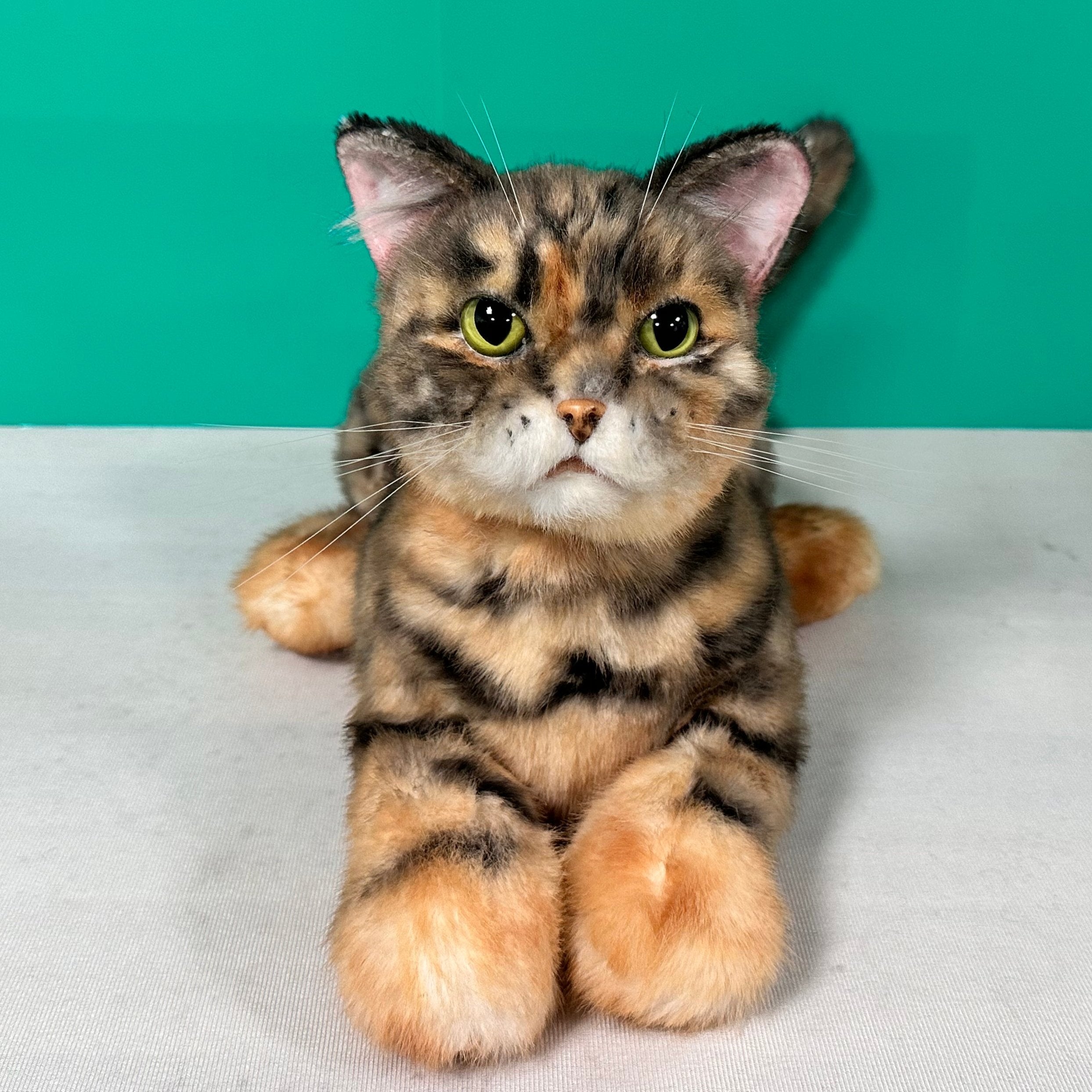 Plush leopard-print cat-Handmade Life-Size Companion & Pet Memorial