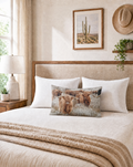 Baha Ranch Highland Herd Pillowcase Made in America