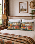 Baha Ranch Pictures of the Southwest Queen Size Pillow Case Made in America