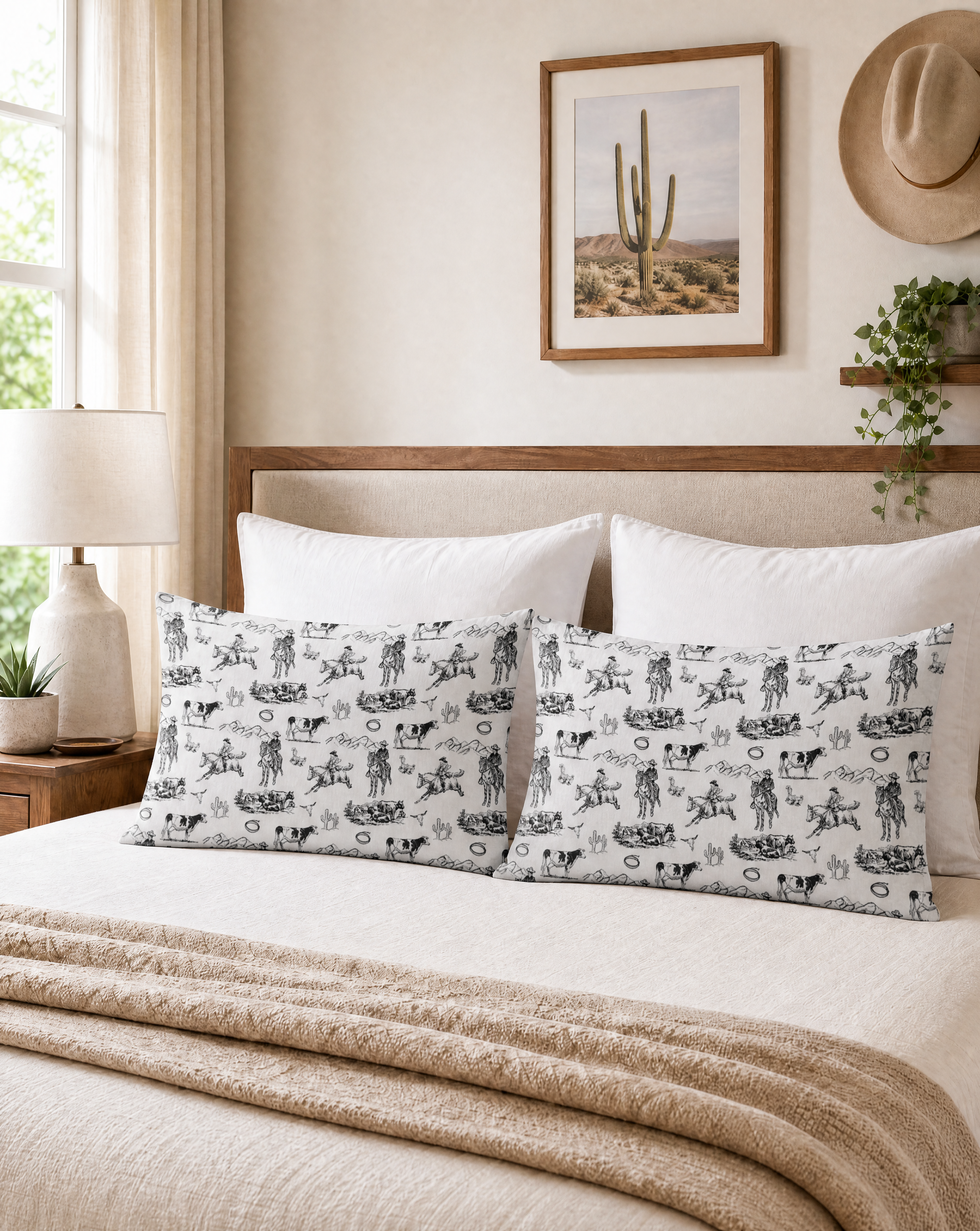 Baha Ranch Ranch Life Pillow Case White Made in America