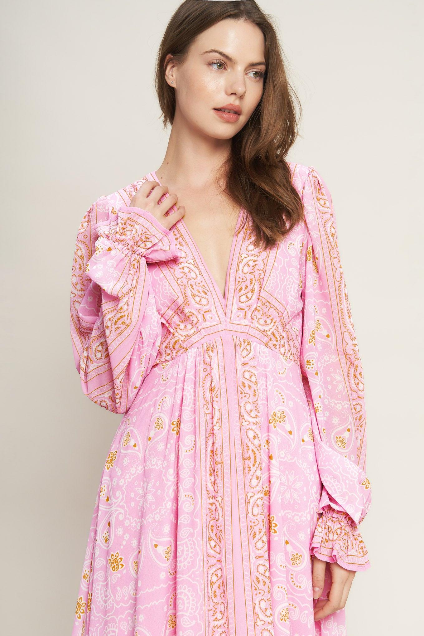 RIPPLES OF TIME WOVEN MAXI DRESS
