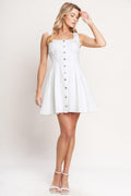 SUMMER PROMISE WOVEN MINI DRESS