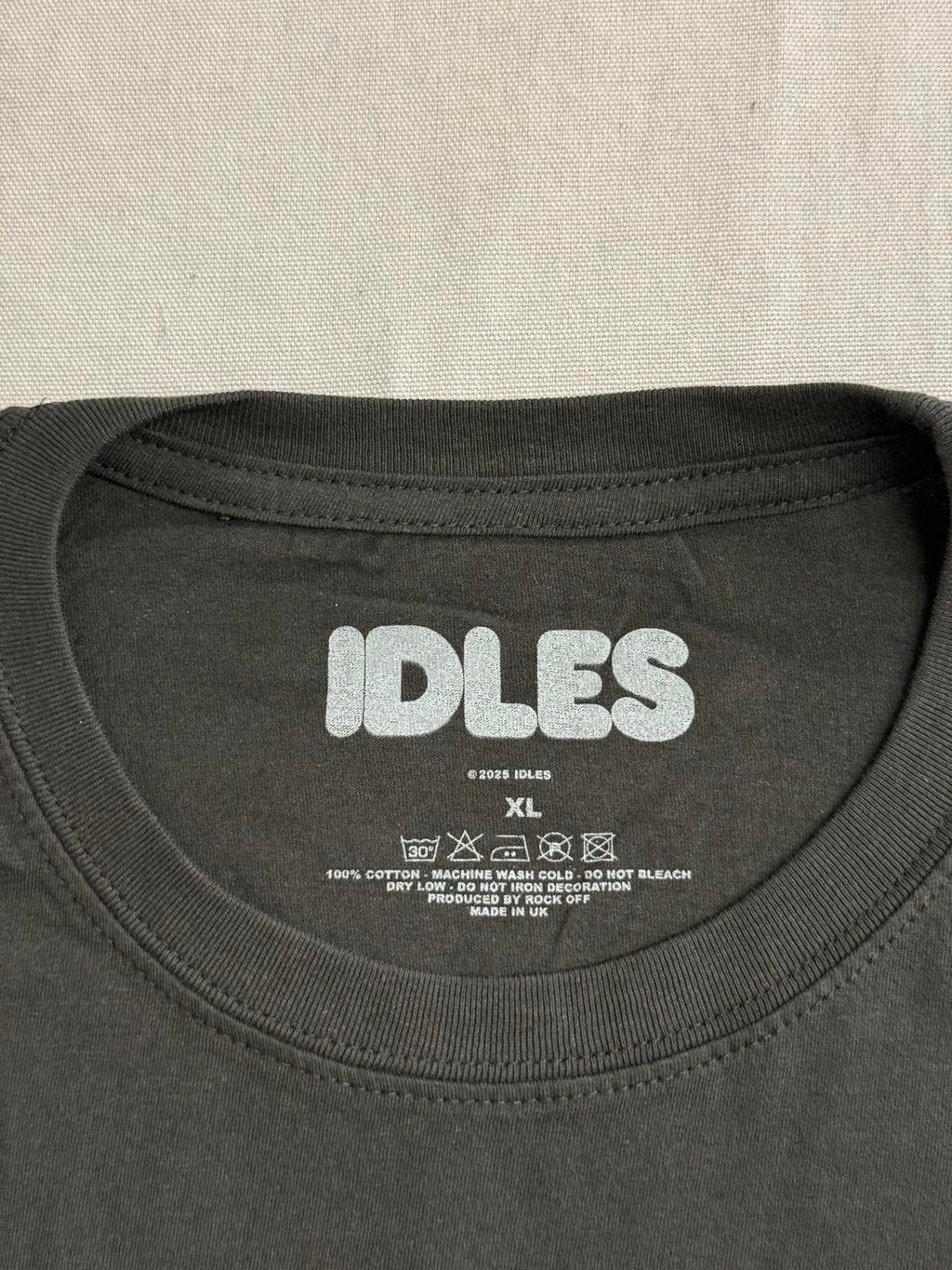Idles Band T-shirt Fist with Flower Tee on Back Tee