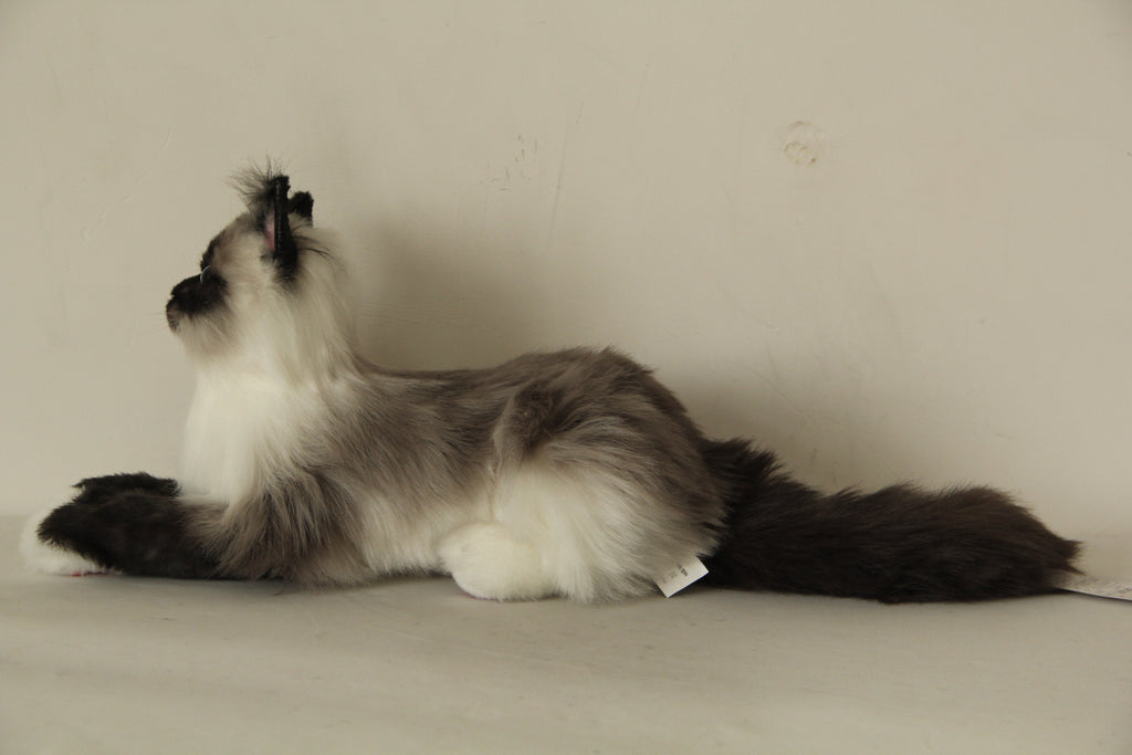 Plush Siamese Cat Longhair Weighted -Handmade Life-Size Companion & Pet Memorial