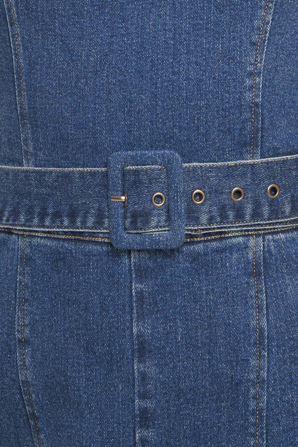 EXPERT SWEETNESS MEDIUM INDIGO DENIM JUMPSUIT