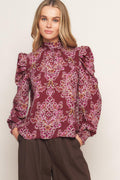 FLOATING ON BY WOVEN TOP